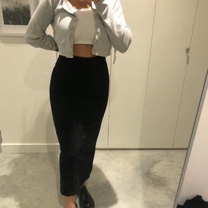 Vintage Gucci black maxi skirt